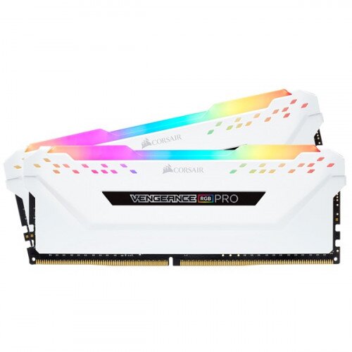 Corsair VENGEANCE RGB PRO DDR4 DRAM Memory Kit - White - 32GB Kit (2 x 16GB) - 3000MHz CL15