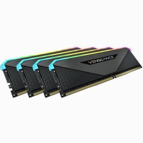Corsair Vengeance RGB RT 32GB (4 x 8GB) DDR4 DRAM 3200MHz C16 Memory Kit - Black
