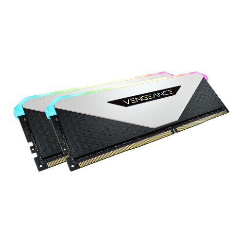 Corsair Vengeance RGB RT 16GB (2 x 8GB) DDR4 DRAM 3600MHz C18 Memory Kit - White
