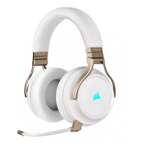 Corsair Virtuoso RGB Wireless High-Fidelity Gaming Headset - Pearl