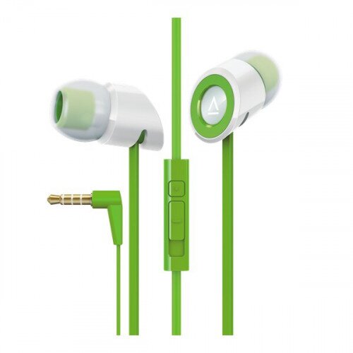 Creative Labs Creative Hitz MA350 Premium Noise-Isolating In-Ear Wired Headphones - Green/White