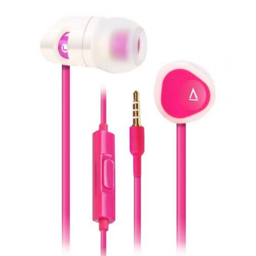 Creative Labs MA200 Noise-Isolating In-Ear Headphones - Pink/White