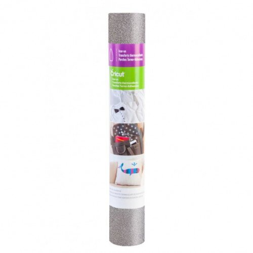 Cricut Glitter Iron-on - Black Silver