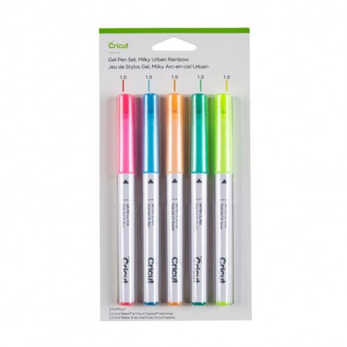 Cricut Milky Gel Pen Set, Urban Rainbow (5 ct)