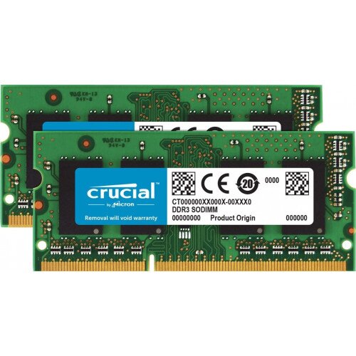 Crucial 16GB Kit (2 x 8GB) DDR3L-1600 SODIMM Memory