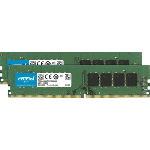 Crucial 16GB Kit (2 x 8GB) DDR4-2400 UDIMM Memory