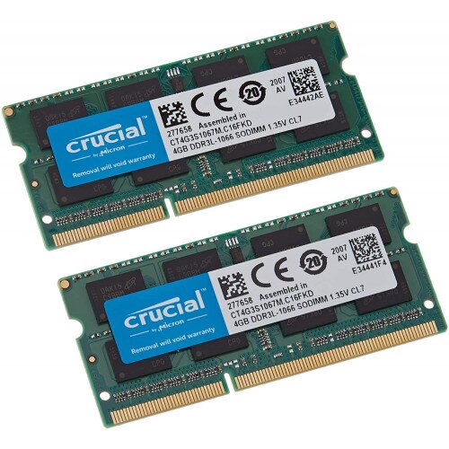 Crucial 8GB Kit (2 x 4GB) DDR3-1066 SODIMM Memory for Mac