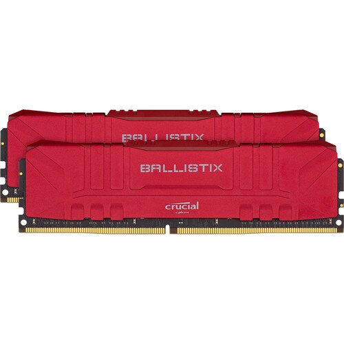 Crucial Ballistix 16GB Kit (2 x 8GB) DDR4-3600 Desktop Gaming Memory - Red