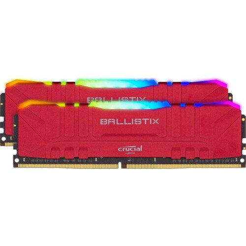 Crucial Ballistix RGB 16GB Kit (2 x 8GB) DDR4-3000 Desktop Gaming Memory - Red