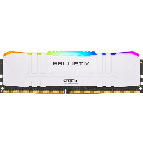 Crucial Ballistix RGB 16GB (1 x 16GB) DDR4-3600 Desktop Gaming Memory - White