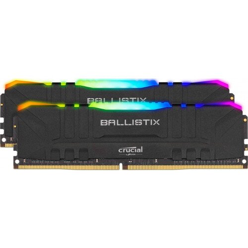 Crucial Ballistix RGB 16GB Kit (2 x 8GB) DDR4-3000 Desktop Gaming Memory - Black
