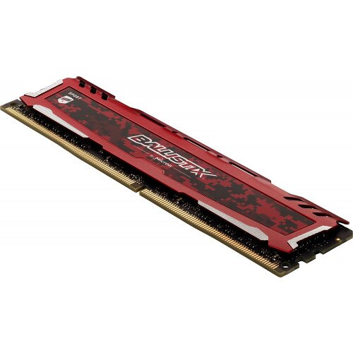 Crucial Ballistix Sport LT 16GB DDR4-2400 UDIMM Memory - Red