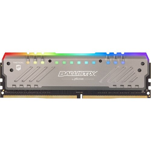 Crucial Ballistix Tactical Tracer RGB DDR4 3000 UDIMM Gaming Memory - 8GB