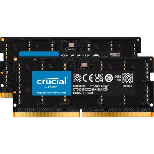 Crucial 64GB Kit (32GBx2) DDR5-4800 SODIMM Memory