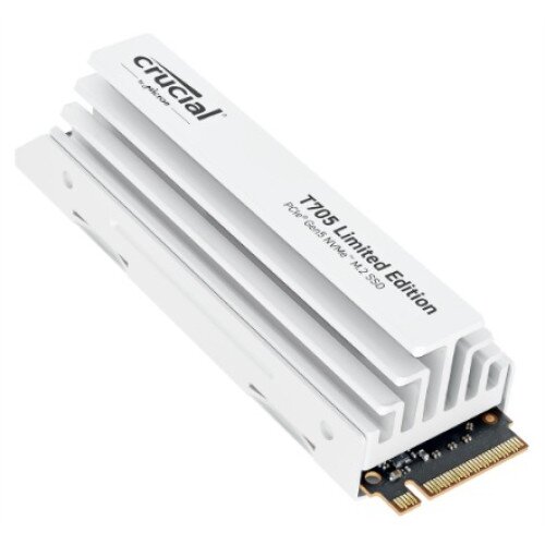Crucial T705 PCIe Gen5 NVMe M.2 SSD With White Heatsink - 2TB