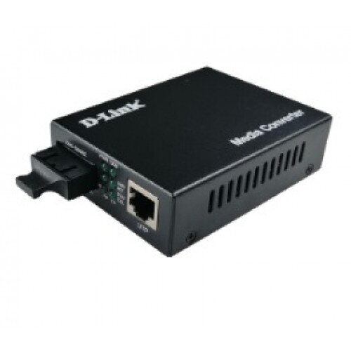 D-Link 100Base-TX to 100Base-FX Single-Mode Fiber (SC) Media Converter