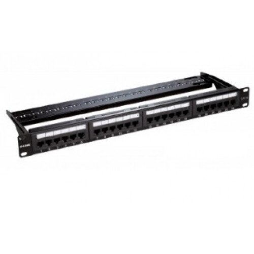 D-Link 24-Port Cat 6 UTP Fully Loaded Patch Panel Unshielded