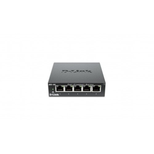 D-Link 5-Port 10/100 Unmanaged Metal Desktop Switch