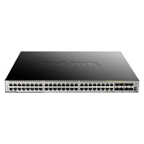 D-Link 52-Port Layer 3 Stackable Managed Gigabit PoE Switch