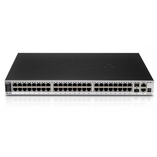 D-Link 52‑Port xStack L2+ Managed Stackable Fast Ethernet Switch