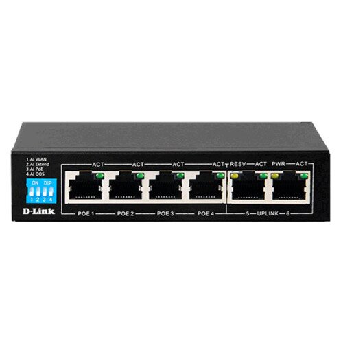D-Link 6-Port Unmanaged PoE Switch