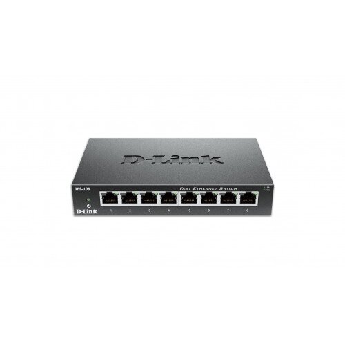 D-Link 8-Port 10/100 Unmanaged Metal Desktop Switch
