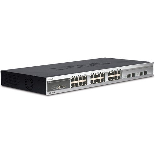 D-Link xStack 24‑Port 10/100Mbps Stackable Switch