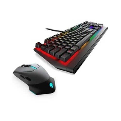 Dell Alienware RGB Dark Side of the Moon Mechanical Gaming Keyboard & Gaming Mouse - AW410K & AW610M