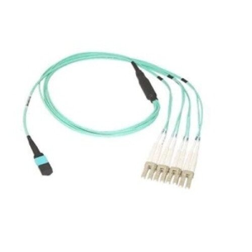 Dell Networking MPO to 4xLC Fiber Breakout Cable, Multi Mode Fiber OM4, 1 Meter, Customer Kit