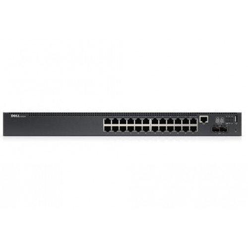 Dell Networking N2024 Switch, L2, 24x 1GbE + 2x 10GbE SFP+ fixed Ports