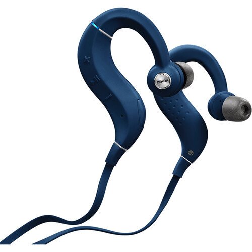 Denon AH-C160W Wireless Sport Headphones - Blue