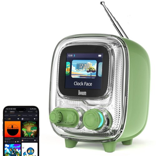 Divoom Tiivoo-2 Photo Album & Bluetooth Speaker - Vintage Green