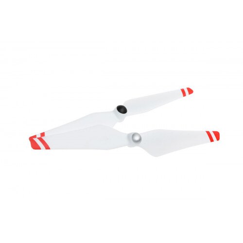DJI 9450 Self-Tightening Propellers Metal Hub - White with Red Stripes