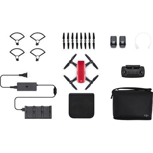 DJI Spark Fly More Combo - Lava Red