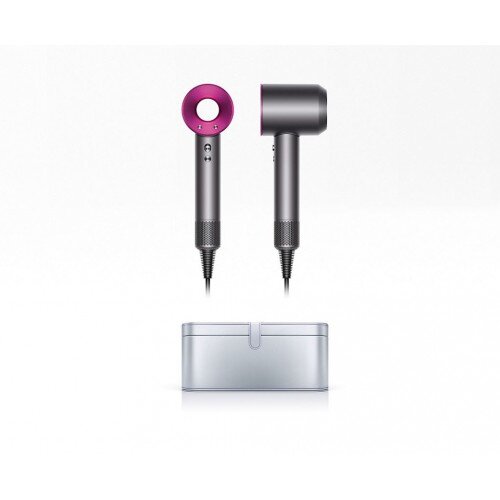 Dyson Supersonic Hair Dryer Iron/Fuchsia With Platinum Case