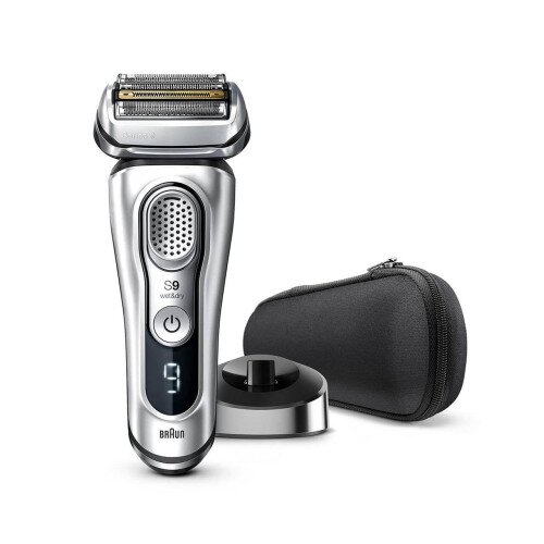 Braun Electric Shaver Series 9 9330s Silver with Charging Stand