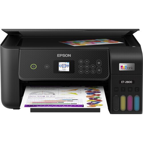 Epson EcoTank ET-2800 Wireless All-in-One Cartridge-Free Supertank Printer - Black