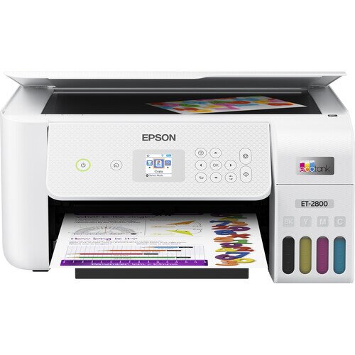 Epson EcoTank ET-2800 Wireless All-in-One Cartridge-Free Supertank Printer - White