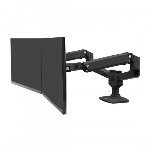Ergotron LX Dual Side-by-Side Arm - Matte Black
