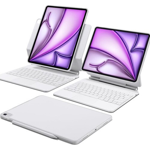 ESR Rebound Magnetic Keyboard Case 360 - iPad Air 13” (2024) - US Layout - White