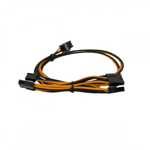 EVGA 550-650 G2/G3/GP/P2/T2 Power Supply Cable Set (Individually Sleeved) - Orange/Black