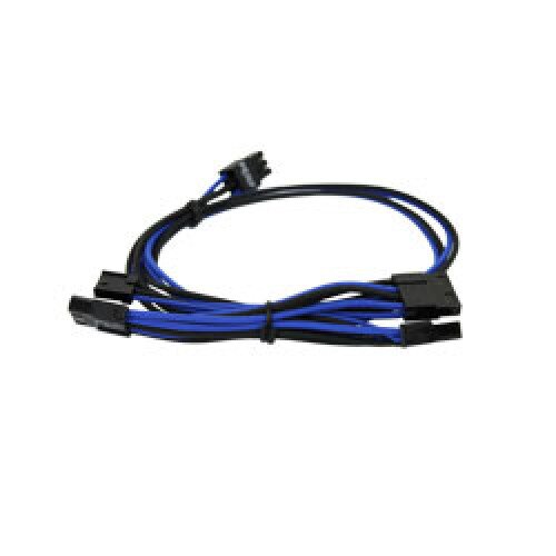 EVGA 550-650 G2/G3/GP/P2/T2 Power Supply Cable Set (Individually Sleeved) - Light Blue/Black