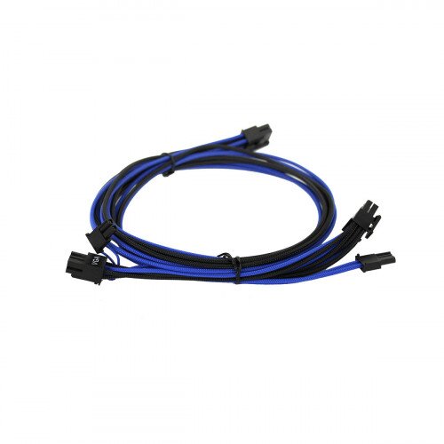 EVGA 750-850 G2/G3/GP/P2/T2 Power Supply Cable Set (Individually Sleeved) - Blue/Black