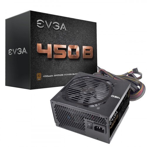 EVGA B1, 80+ Bronze Power Supply - 450W