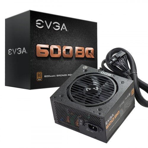 EVGA BQ, 80+ Bronze Semi Modular Power Supply - 600w