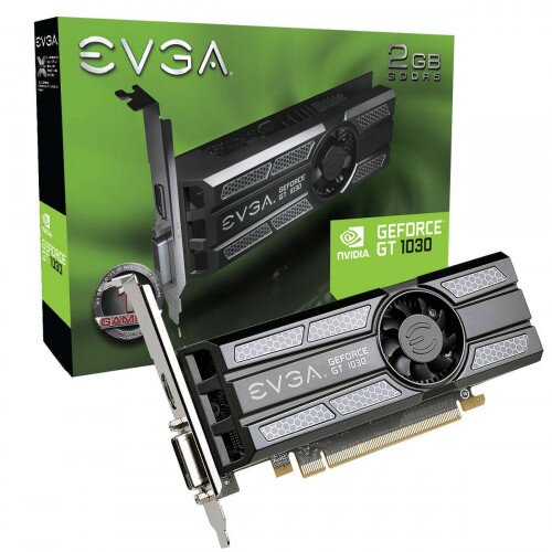 EVGA GeForce GT 1030 SC, 2GB GDDR5, Low Profile Graphics Card