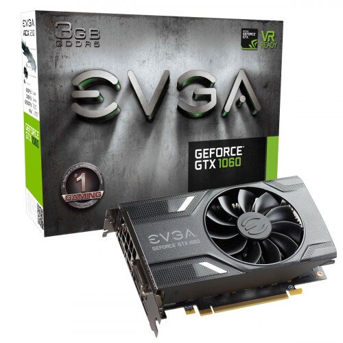 EVGA GeForce GTX 1060 Gaming, 3GB GDDR5, ACX 2.0 (Single Fan) Graphics Card