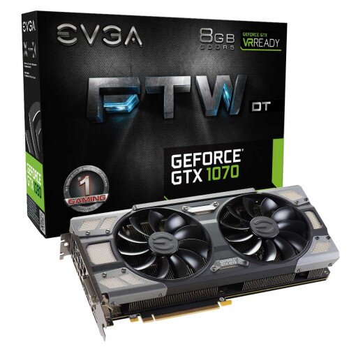 EVGA GeForce GTX 1070 FTW DT Gaming, 8GB GDDR5, ACX 3.0 & RGB LED Graphics Card