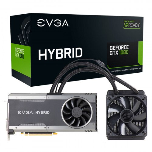 EVGA GeForce GTX 1080 FTW Gaming, 8GB GDDR5X, HYBRID & RGB LED Graphics Card