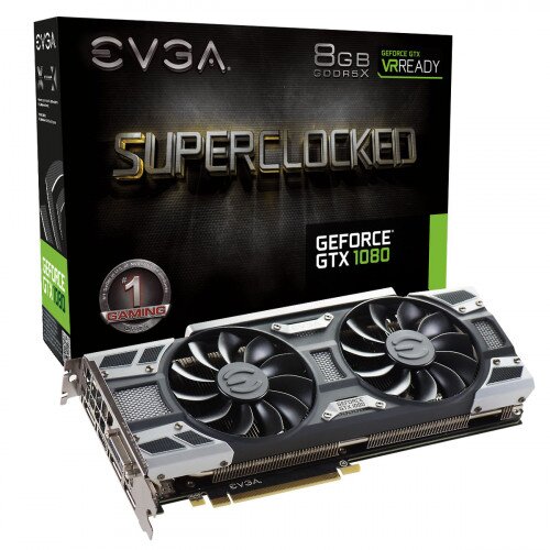 EVGA GeForce GTX 1080 SC Gaming, 8GB GDDR5X, ACX 3.0 & LED Graphics Card
